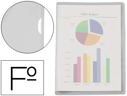 CARPETA DOSSIER UERO PLASTICO ESSELTE FOLIO TRANSLUCIDOO