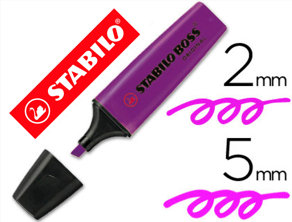 ROTULADOR STABILO BOSS FLUORESCENTE 70 LAVANDA
