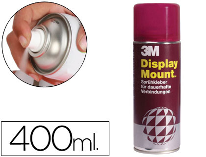 PEGAMENTO 3M SPRAY DISPLAY MOUNT ADHESIVO PERMANENTE BOTE DE 400 ML