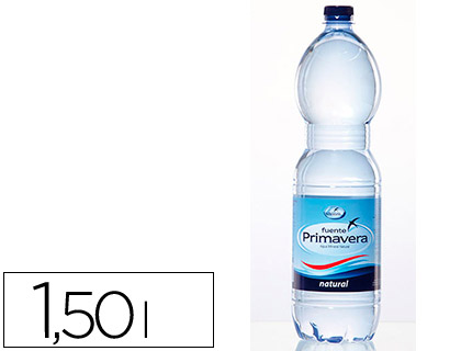 AGUA MINERAL NATURAL FUENTE PRIMAVERA BOTELLA DE 1,5 L