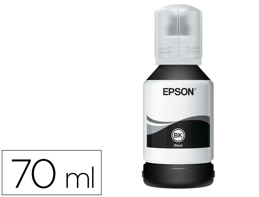 TINTA EPSON T114 ECO TANK ET-8500 / 8550 NEGRO BOTELLA 70 ML