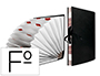 CARPETA FUELLE LIDERPAPEL FOLIO CARTON FORRADO NEGRA