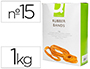 GOMILLAS ELASTICAS Q-CONNECT 1000 GR NUMERO 15 150 X 2 MM