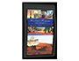EXPOSITOR MURAL PAPERFLOW DIN A3 NEGRO 4 CASILLAS 650X395X95 MM