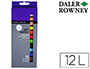 LAPICES PASTEL OLEO DALER ROWNEY SIMPLY SUAVE CAJA DE 12 COLORES SURTIDOS