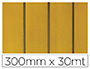 PAPEL DE REGALO COLIBRI SIMPLE MATE ORO CON RAYAS BOBINA 300 MM X 30 MT