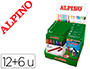 ROTULADOR ALPINO STANDARD CAJA DE 12 COLORES EXPOSITOR DE 12 UNIDADES + 6 CAJAS LAPICES DE COLORES ALPINO 654