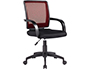 SILLA GIRATORIA Q-CONNECT RESPALDO MEDIO REGULABLE EN ALTURA 900+100X560X570 MM COLOR ROJO