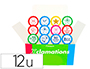 SELLO X'STAMPER EMOTICONO USO ESCOLAR EXPOSITOR DE 12 UNIDADES SURTIDAS
