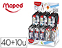 COMPAS MAPED EXPOSITOR DE 40 UNIDADES SURTIDAS + 10 UNIDADES REGALO