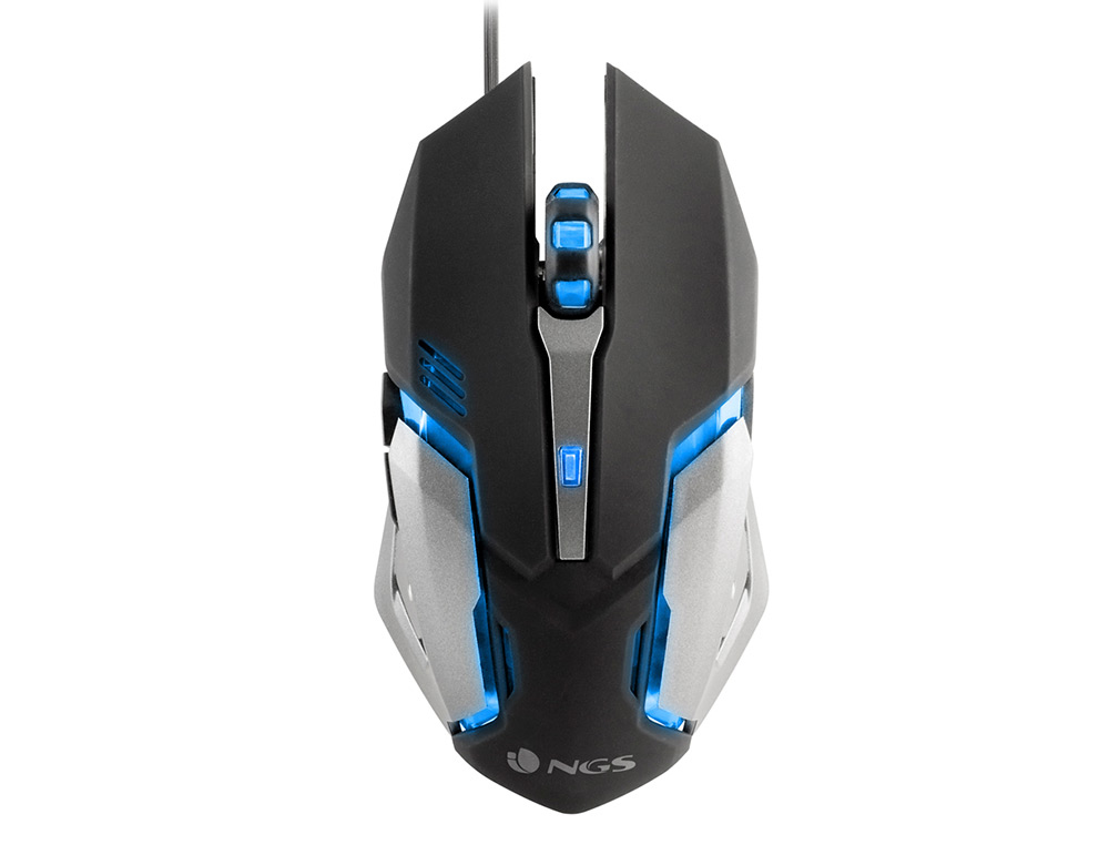 RATON NGS GAMING GMX-100 OPTICO 1000/1200/1800/2400 DPI 6 BOTONES LED 7 COLORES 2,4 GHZ