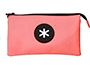 BOLSO ESCOLAR PORTATODO ANTARTIK TRIPLE CREMALLERA COLOR CORAL 220X30X120 MM