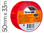 CINTA ADHESIVA TARIFOLD PARA MARCAJE Y SEALIZACION DE SUELO 33 MT X 50 MM COLOR ROJO