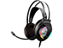 AURICULAR KROM KAPPA GAMING ESTEREO CON MICROFONO FLEXIBLE ILUMINACION LED RGB RAINBOW LONGITUD CABLE 210 CM