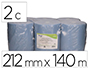 PAPEL SECAMANOS BUNZL GREENSOURCE 2 CAPAS CELULOSA RECICLADA AZUL 212 MM X 140 MT CON SISTEMA AUTOCORTE
