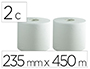 PAPEL SECAMANOS BUNZL GREENSOURCE AIR LAID 2 CAPAS CELULOSA BLANCA 235 MM X 450 MT PAQUETE DE 2 ROLLOS