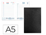 AGENDA ENCUADERNADA LIDERPAPEL CORFU 150X210 MM 2026 DIA PAGINA NEGRO PAPEL 60 GR FSC
