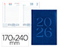 AGENDA ENCUADERNADA LIDERPAPEL CRETA 170X240 MM 2026 DIA PAGINA AZUL PAPEL 70 GR FSC