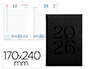 AGENDA ENCUADERNADA LIDERPAPEL CRETA 170X240 MM 2026 DIA PAGINA NEGRO PAPEL 70 GR FSC