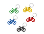 LLAVERO BICICLETA ACRILICO RECICLADO PACK DE 5 UNIDADES COLORES SURTIDOS