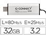 MEMORIA USB Q-CONNECT FLASH DRIVE 32 GB 3.2 TIPO C