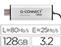 MEMORIA USB Q-CONNECT FLASH DRIVE 128 GB 3.2 TIPO C