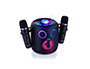 ALTAVOZ DAEWOO KARAOKE 15W BLUETOOTH LUCES LED RADIO FM 2 MICROFONOS INALAMBRICOS COLOR NEGRO