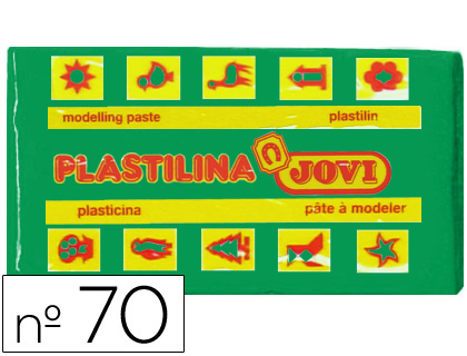 PLASTILINA JOVI 70 VERDE CLARO UNIDAD TAMAO PEQUEO