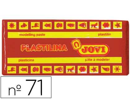 PLASTILINA JOVI 71 MARRON UNIDAD TAMAO MEDIANO