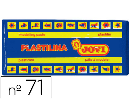 PLASTILINA JOVI 71 AZUL OSCURO UNIDAD TAMAO MEDIANO