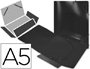 CARPETA LIDERPAPEL GOMAS SOLAPAS 34975 POLIPROPILENO DIN A5 NEGRA