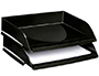 BANDEJA SOBREMESA CEP PLASTICO APAISADA NEGRO 351X260X69 MM
