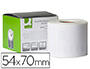 ETIQUETA ADHESIVA Q-CONNECT KF18540 COMPATIBLE DYMO 99015 TAMAO 54X70 MM CAJA CON 320 ETIQUETAS