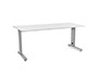 MESA DE OFICINA ROCADA METAL 2003AC04 ALUMINIO /BLANCO 180X80 CM
