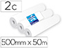 ROLLO PAPEL PARA CAMILLAS AMOOS 2 CAPAS 67 SERVICIOS 500 MM X 50 M